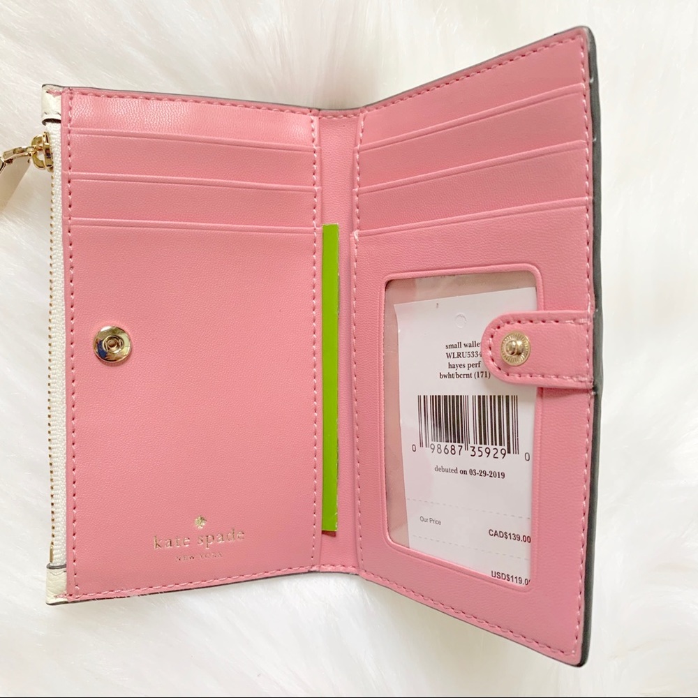 Kate spade small wallet Hayes perfect bright white - Picture 4 of 6